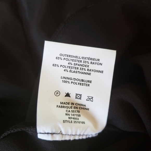 Frank & Oak Straight Leg Gabardine Jumpsuit Black - Picture 9 of 10